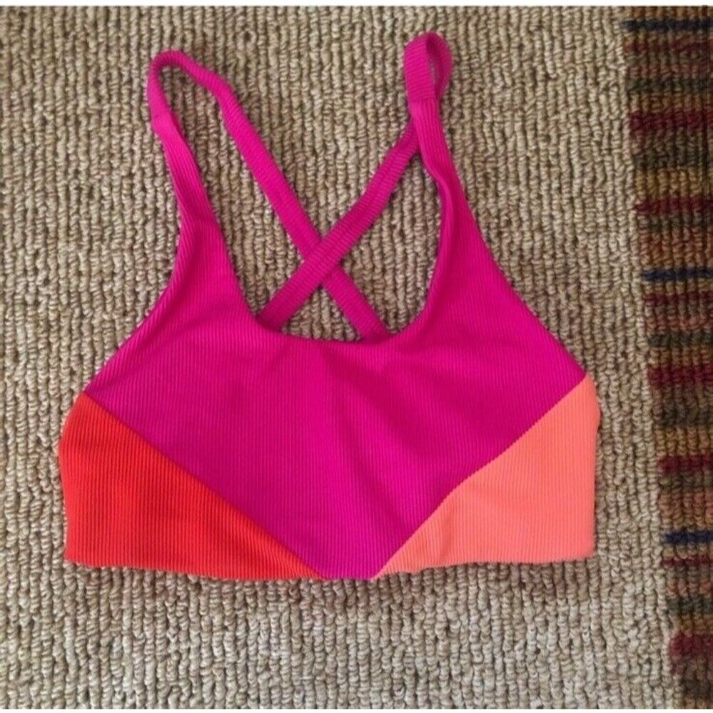 BEACH RIOT Norah Top Magenta Coral Pink Sport - Picture 5 of 6